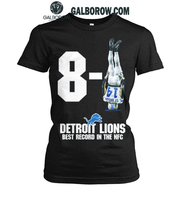 Detroit Lions Best Record In The NFC 8-1 Football Team 2024 T-Shirt