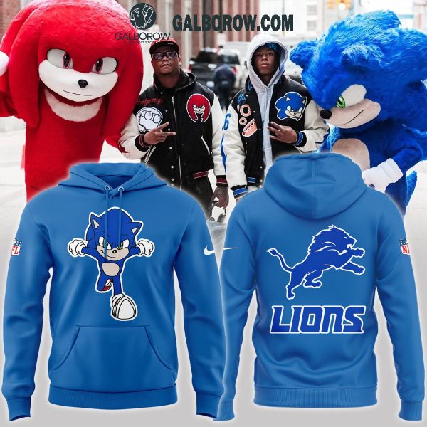 Detroit Lions Football Sonic The Hedgehog 2024 Hoodie T-Shirt