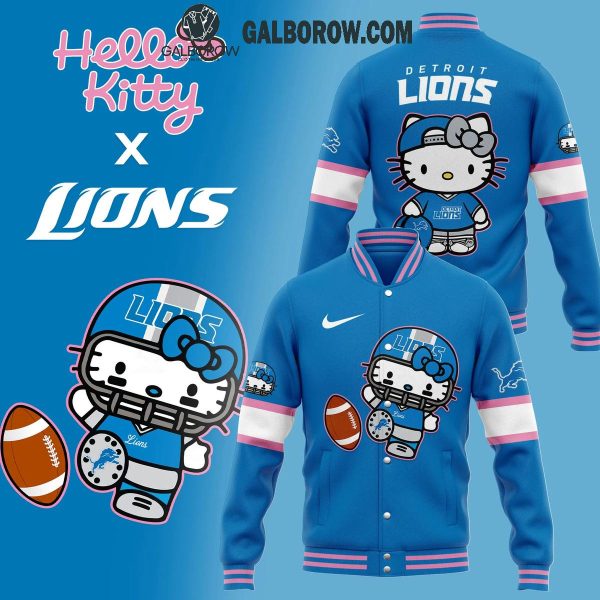 Detroit Lions Hello Kitty Celebrating The Lions 2024 Baseball Jacket