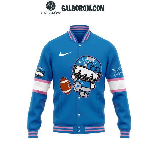 Detroit Lions Hello Kitty Celebrating The Lions 2024 Baseball Jacket