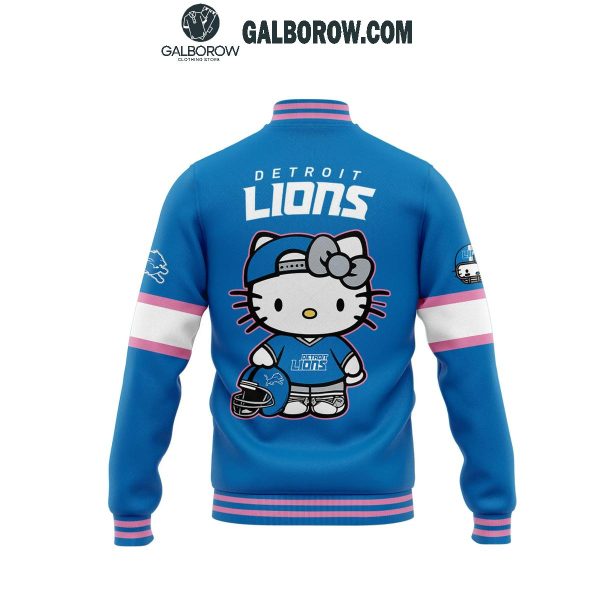 Detroit Lions Hello Kitty Celebrating The Lions 2024 Baseball Jacket