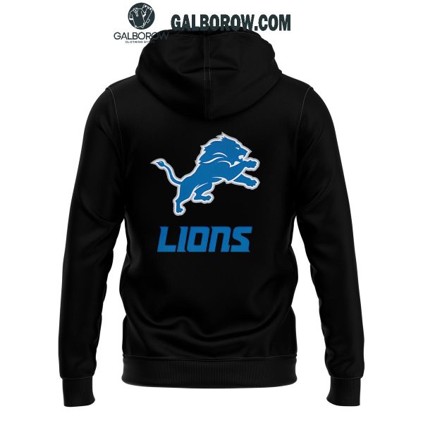 Detroit Lions Thanksgiving 2024 Give Thanks Eat Turkey Destroy Riva Hoodie T-Shirt