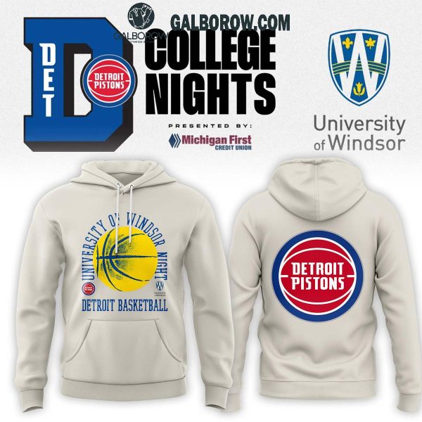 Detroit Pistons 2024 University of Windsor Hoodie T-Shirt