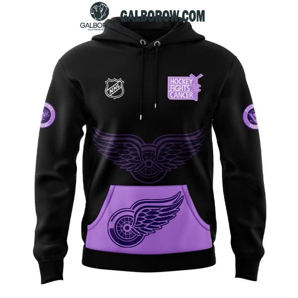 Detroit Red Wings Hockey Fights Cancer 2024 Hoodie T-Shirt