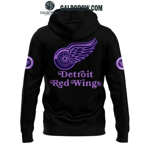 Detroit Red Wings Hockey Fights Cancer 2024 Hoodie T-Shirt