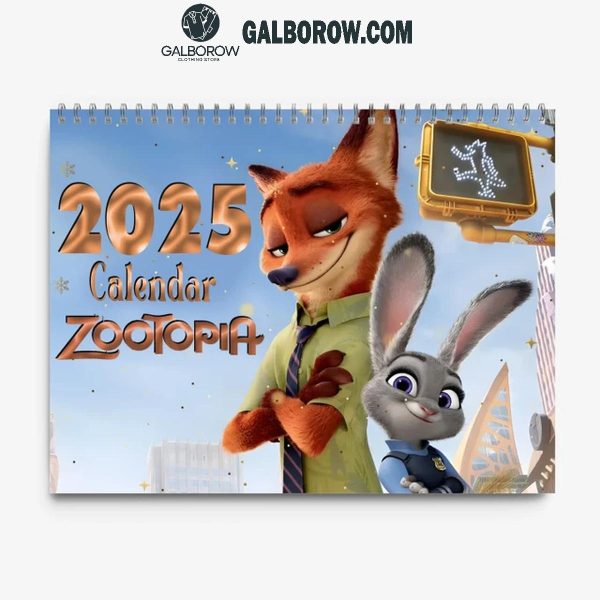 Disney Zootopia A Brand New Year 2025 Wall Hanging And Desk Calendar