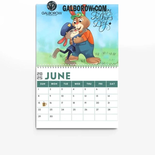 Disney Zootopia A Brand New Year 2025 Wall Hanging And Desk Calendar