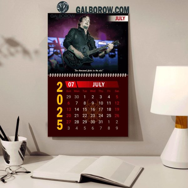 Disturbed Happy New Year 2025 Wall Hanging Calendar