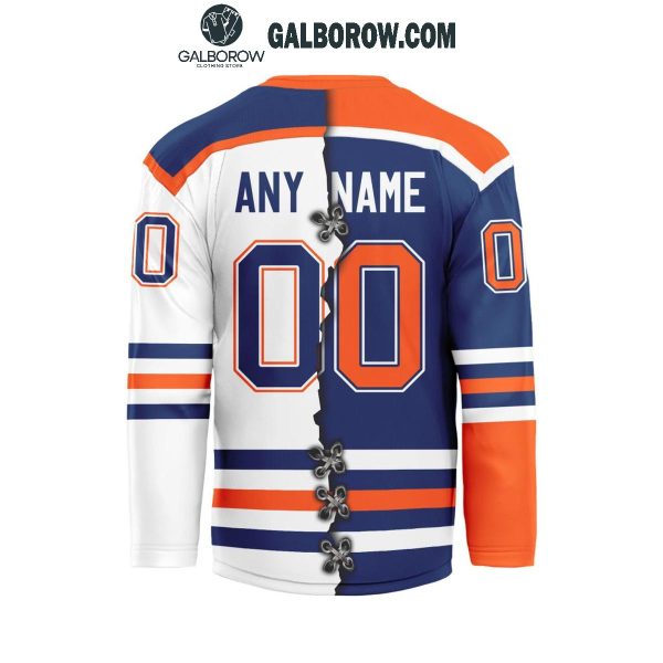 Edmonton Oilers 2024 Home Mix Away Personalized Hockey Jersey