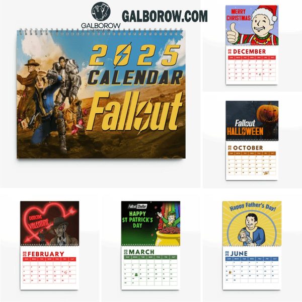 Fallout A Brand New Year 2025 Wall Hanging And Desk Calendar