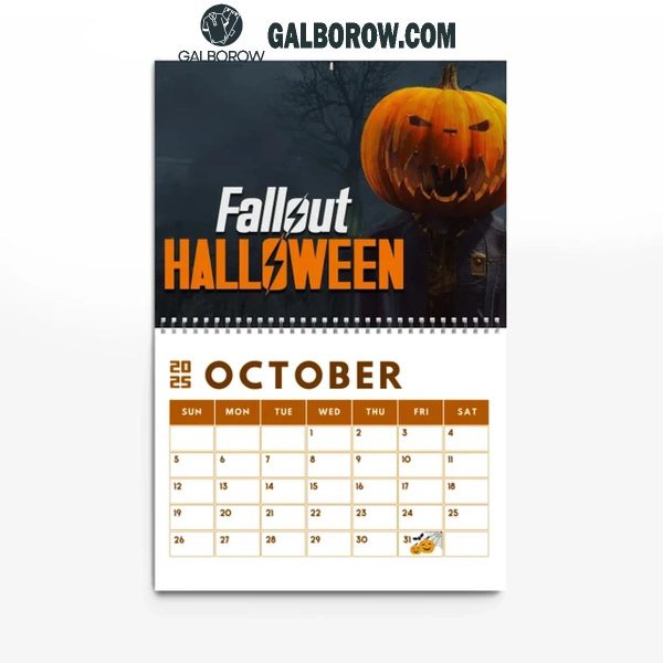 Fallout A Brand New Year 2025 Wall Hanging And Desk Calendar