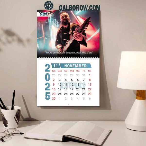 Five Finger Death Punch Happy New Year 2025 Wall Hanging Calendar