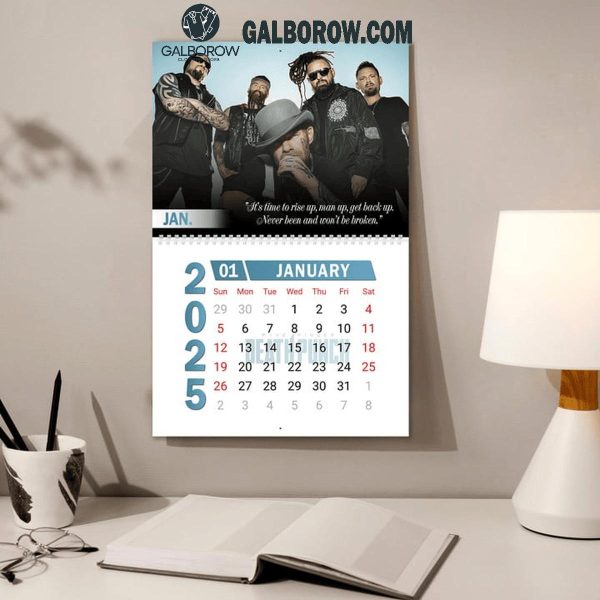 Five Finger Death Punch Happy New Year 2025 Wall Hanging Calendar