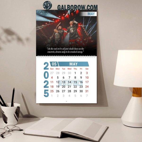 Five Finger Death Punch Happy New Year 2025 Wall Hanging Calendar