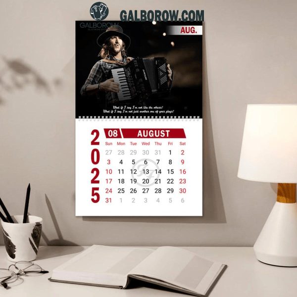 Foo Fighters Rock Band 2025 Wall Hanging Calendar