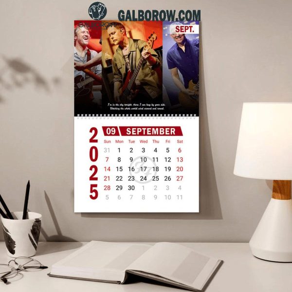 Foo Fighters Rock Band 2025 Wall Hanging Calendar