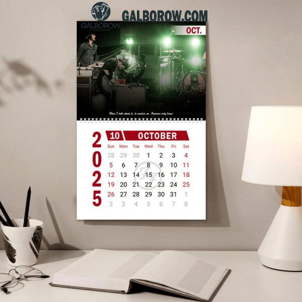 Foo Fighters Rock Band 2025 Wall Hanging Calendar