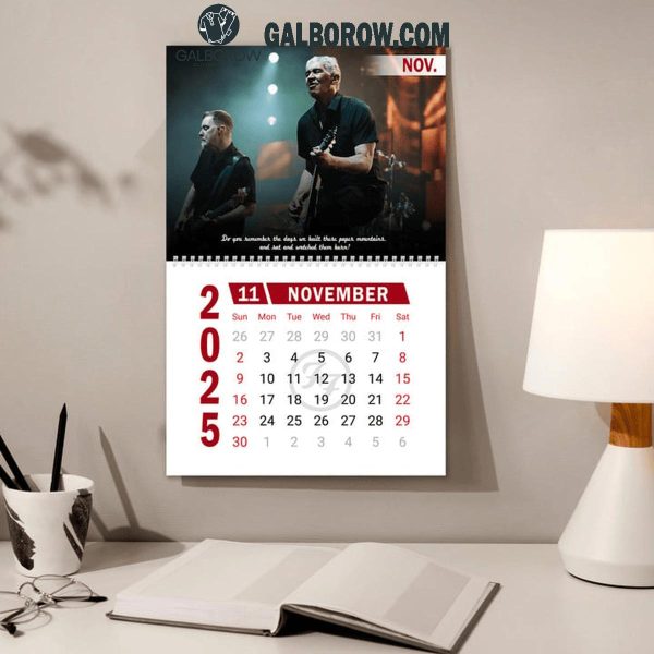 Foo Fighters Rock Band 2025 Wall Hanging Calendar