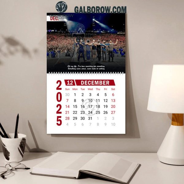 Foo Fighters Rock Band 2025 Wall Hanging Calendar