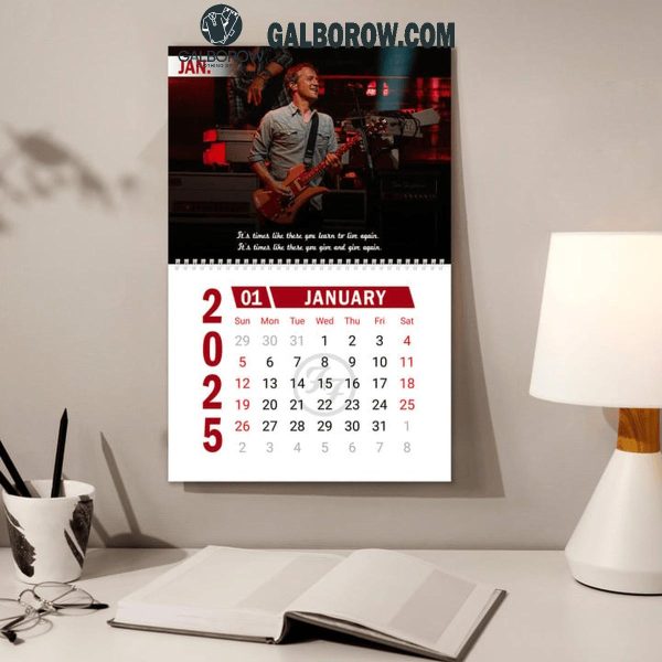 Foo Fighters Rock Band 2025 Wall Hanging Calendar