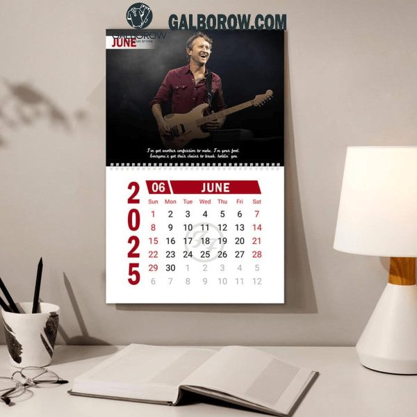 Foo Fighters Rock Band 2025 Wall Hanging Calendar