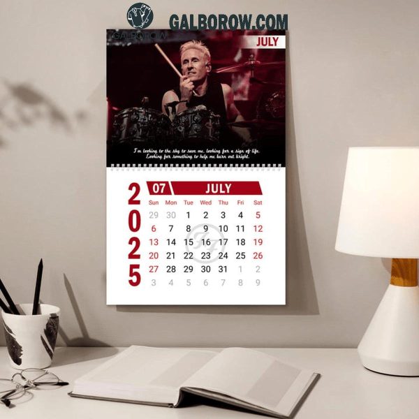 Foo Fighters Rock Band 2025 Wall Hanging Calendar