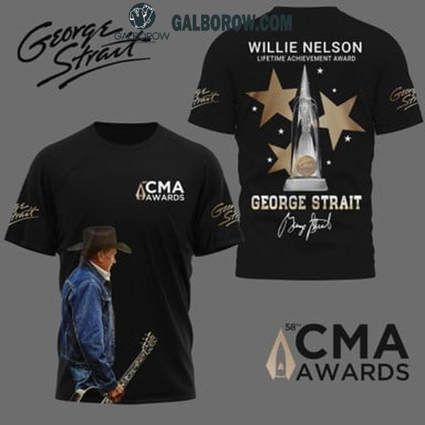 George Strait 58th CMA Award 2024 Brown Hoodie T-Shirt