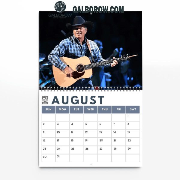 George Strait Happy New Year 2025 Wall Hanging Calendar