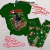 Morgan Wallen Santa Merry Christmas 2024 Fleece Pajamas Set