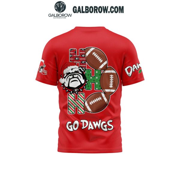 Georgia Bulldogs Football Fan Celebrating Christmas 2024 Go Dawgs Hoodie T-Shirt