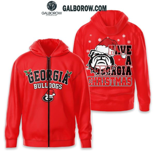 Georgia Bulldogs Have A Merry Georgia Christmas Hoodie T-Shirt