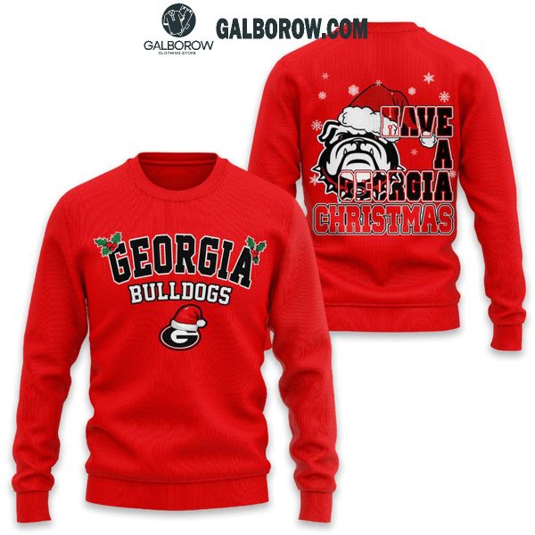 Georgia Bulldogs Have A Merry Georgia Christmas Hoodie T-Shirt