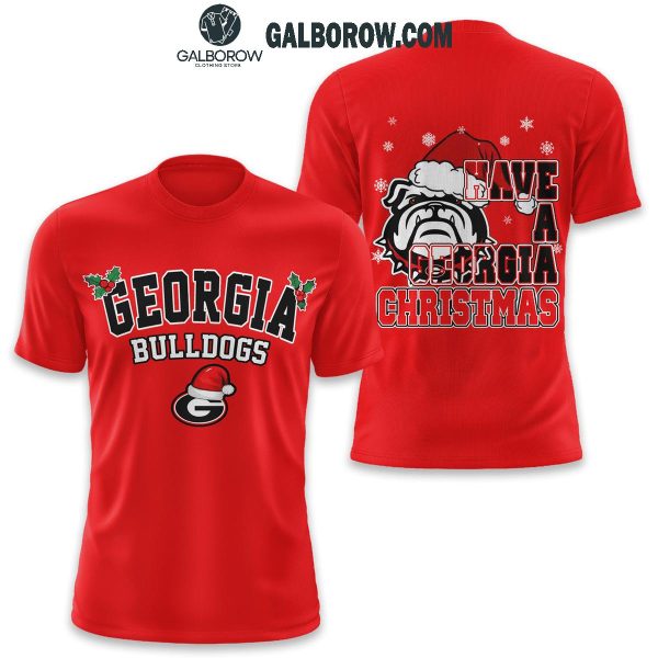 Georgia Bulldogs Have A Merry Georgia Christmas Hoodie T-Shirt