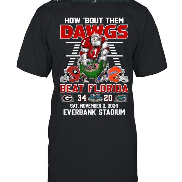 Georgia Bulldogs How ‘Bout Them Dawgs Beat Florida Gators T-Shirt