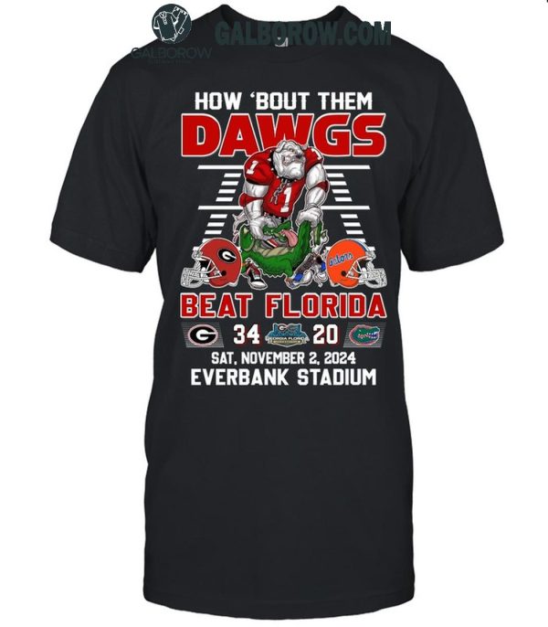 Georgia Bulldogs How ‘Bout Them Dawgs Beat Florida Gators T-Shirt