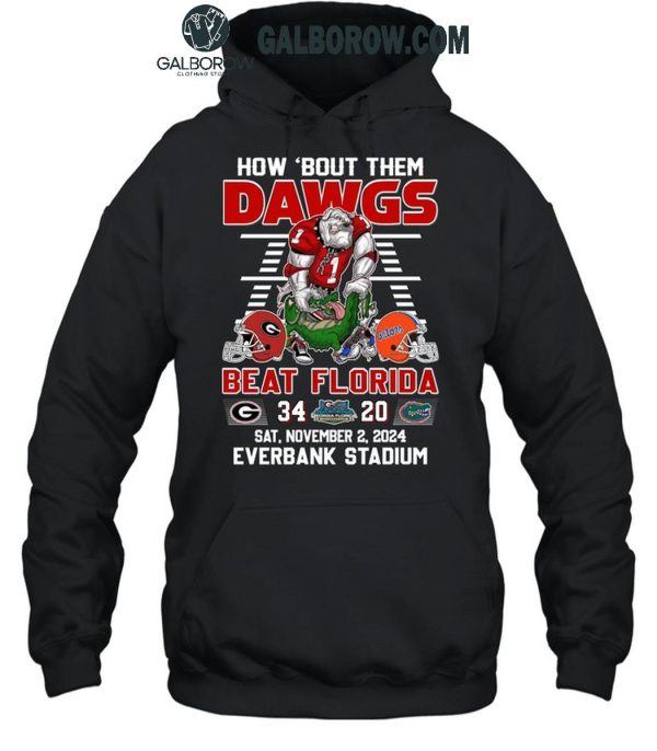 Georgia Bulldogs How ‘Bout Them Dawgs Beat Florida Gators T-Shirt