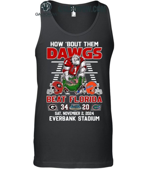 Georgia Bulldogs How ‘Bout Them Dawgs Beat Florida Gators T-Shirt