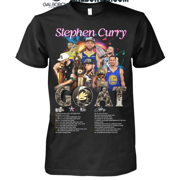 Golden State Warriors Stephen Curry The Goat The Legend Proud T-Shirt