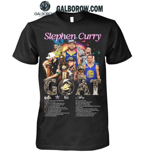 Golden State Warriors Stephen Curry The Goat The Legend Proud T-Shirt