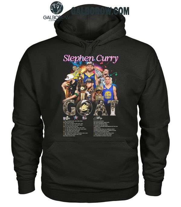 Golden State Warriors Stephen Curry The Goat The Legend Proud T-Shirt