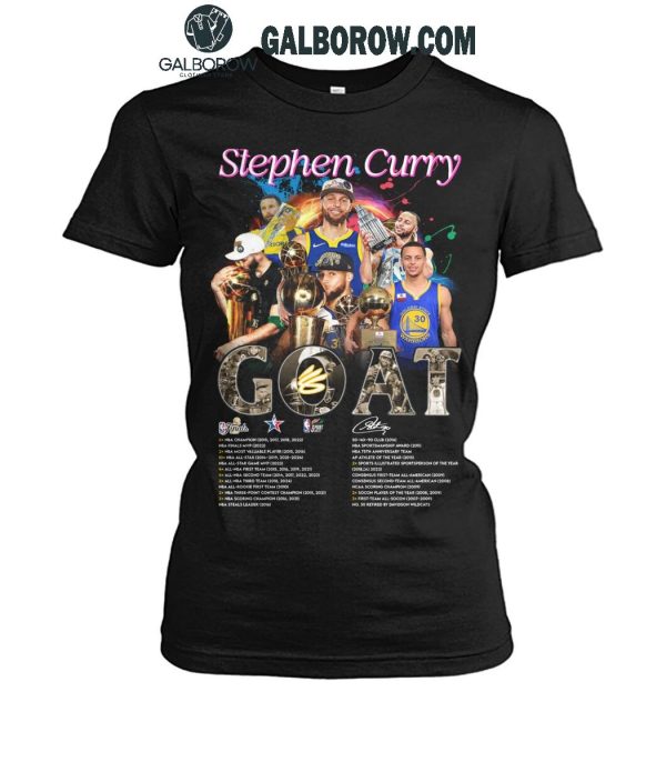 Golden State Warriors Stephen Curry The Goat The Legend Proud T-Shirt