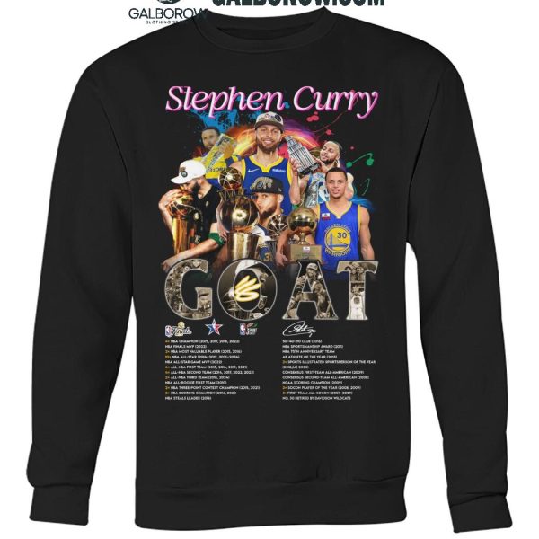 Golden State Warriors Stephen Curry The Goat The Legend Proud T Shirt