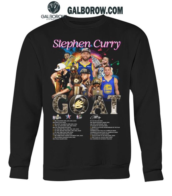 Golden State Warriors Stephen Curry The Goat The Legend Proud T-Shirt