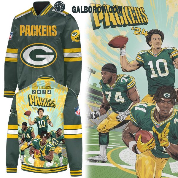 Green Bay Packers Now Loading For 2024-2025 Season Baseball Jacket