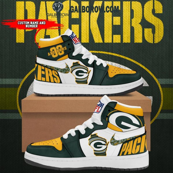 Green Bay Packers The Pride Of Team 2024 Personalized Air Jordan 1 Shoes