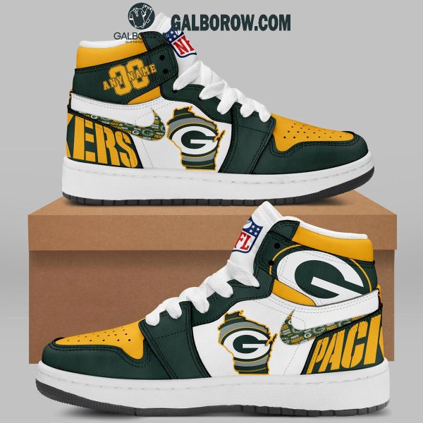 Green Bay Packers The Pride Of Team 2024 Personalized Air Jordan 1 Shoes