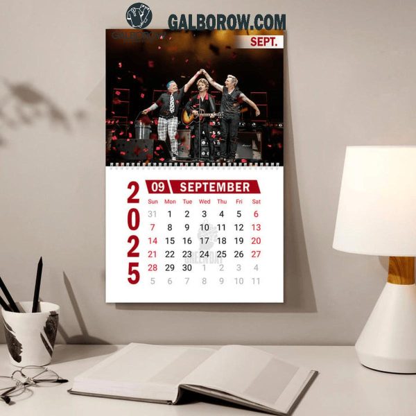 Green Day Happy New Year 2025 Wall Hanging Calendar