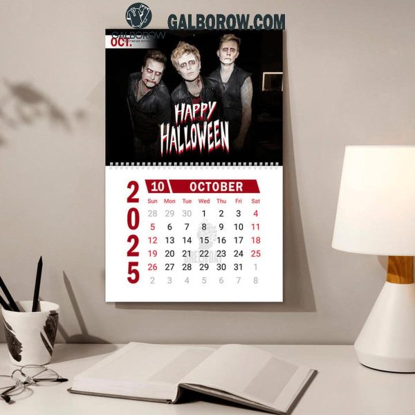 Green Day Happy New Year 2025 Wall Hanging Calendar