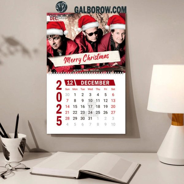 Green Day Happy New Year 2025 Wall Hanging Calendar