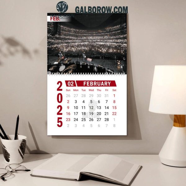 Green Day Happy New Year 2025 Wall Hanging Calendar